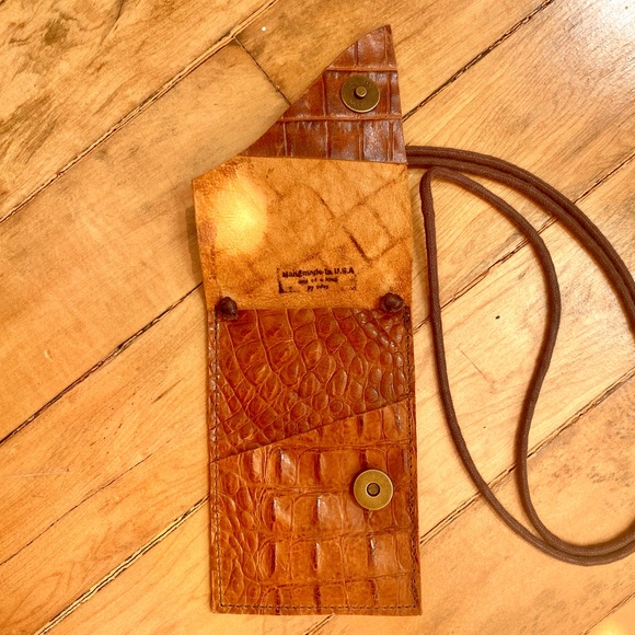 Orange Alligator Skin Mini Purse - Picture 2 of 7